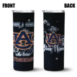 personalized auburn tigers rose romance navy blue black skinny tumbler best selling 1 8.webp
