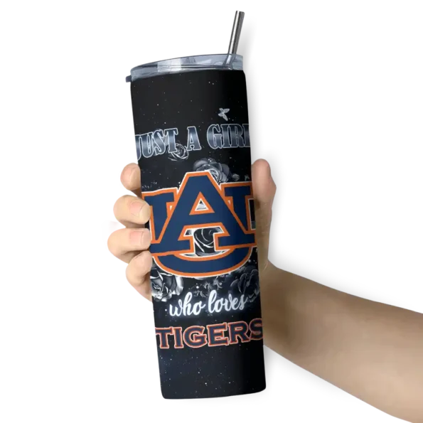personalized auburn tigers rose romance navy blue black skinny tumbler premium grade 1 6.webp