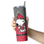 personalized ball state cardinals snoopy attitude red skinny tumbler best selling 1.webp