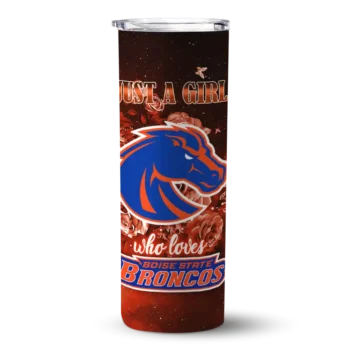 personalized boise state broncos rose romance orange black skinny tumbler best selling 4 1 2.webp