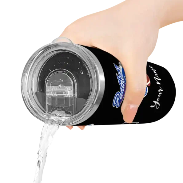 personalized georgia state panthers helmet belt blue black skinny tumbler latest model 1.webp