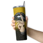 personalized iowa hawkeyes sparkle lips black skinny tumbler best selling 1.webp