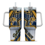 custom fiu panthers arrow burst blue curved tumbler best selling.webp