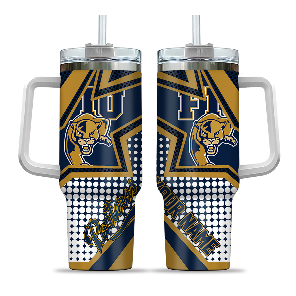 custom fiu panthers arrow burst blue curved tumbler best selling.webp custom fiu panthers arrow burst blue curved tumbler best selling.webp