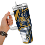 custom fiu panthers arrow burst blue curved tumbler best selling.webp