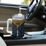 custom fiu panthers chevron stripe blue curved tumbler best selling.webp