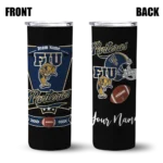 custom fiu panthers helmet belt blue black skinny tumbler best selling.webp