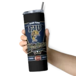 custom fiu panthers helmet belt blue black skinny tumbler best selling.webp