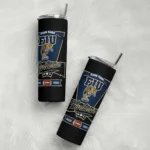 custom fiu panthers helmet belt blue black skinny tumbler best selling.webp