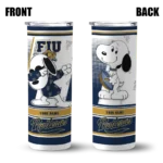 custom fiu panthers snoopy dog blue white skinny tumbler best selling 1.webp