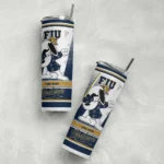 custom fiu panthers snoopy dog blue white skinny tumbler best selling 1.webp