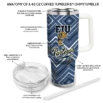 customized fiu panthers bold diamonds blue curved tumbler best selling.webp