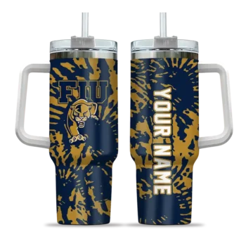 customized fiu panthers burst swirl blue curved tumbler best selling.webp
