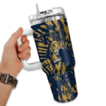 customized fiu panthers burst swirl blue curved tumbler best selling.webp