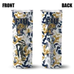 customized fiu panthers claw marks blue white skinny tumbler best selling.webp