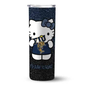 customized fiu panthers hello kitty blue black skinny tumbler best selling 1.webp