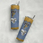 customized fiu panthers pixel fade blue skinny tumbler best selling 1.webp