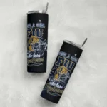 customized fiu panthers rose romance blue black skinny tumbler best selling.webp
