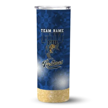 customized fiu panthers starburst tiles blue skinny tumbler best selling 1.webp
