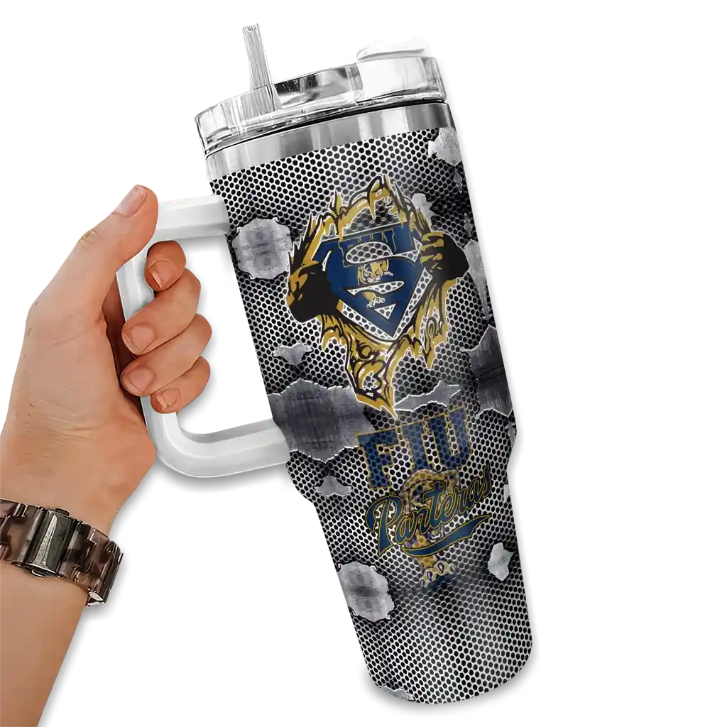customized fiu panthers superman shield blue gray curved tumbler fashion forward.webp customized fiu panthers superman shield blue gray curved tumbler fashion forward.webp