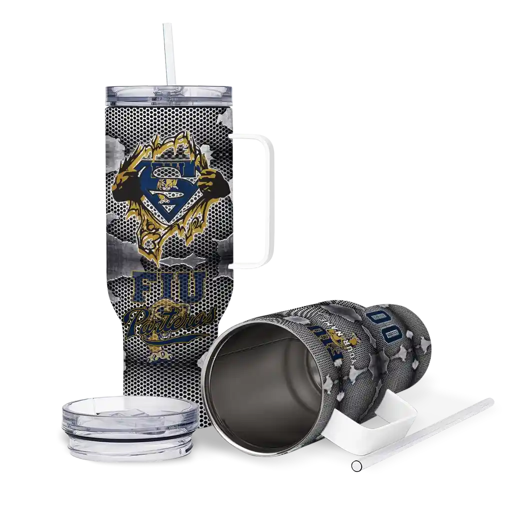 customized fiu panthers superman shield blue gray curved tumbler high quality.webp customized fiu panthers superman shield blue gray curved tumbler high quality.webp