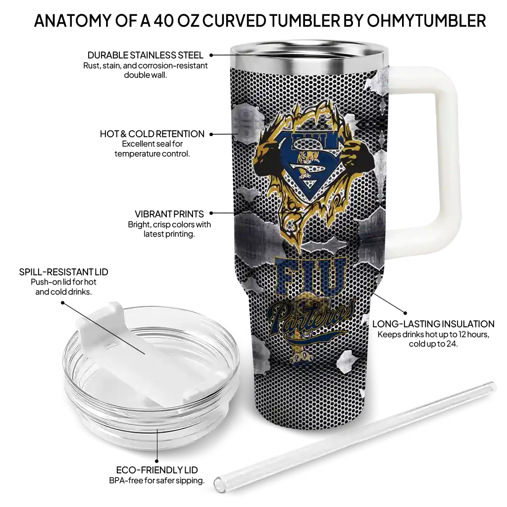 customized fiu panthers superman shield blue gray curved tumbler new arrival.webp customized fiu panthers superman shield blue gray curved tumbler new arrival.webp