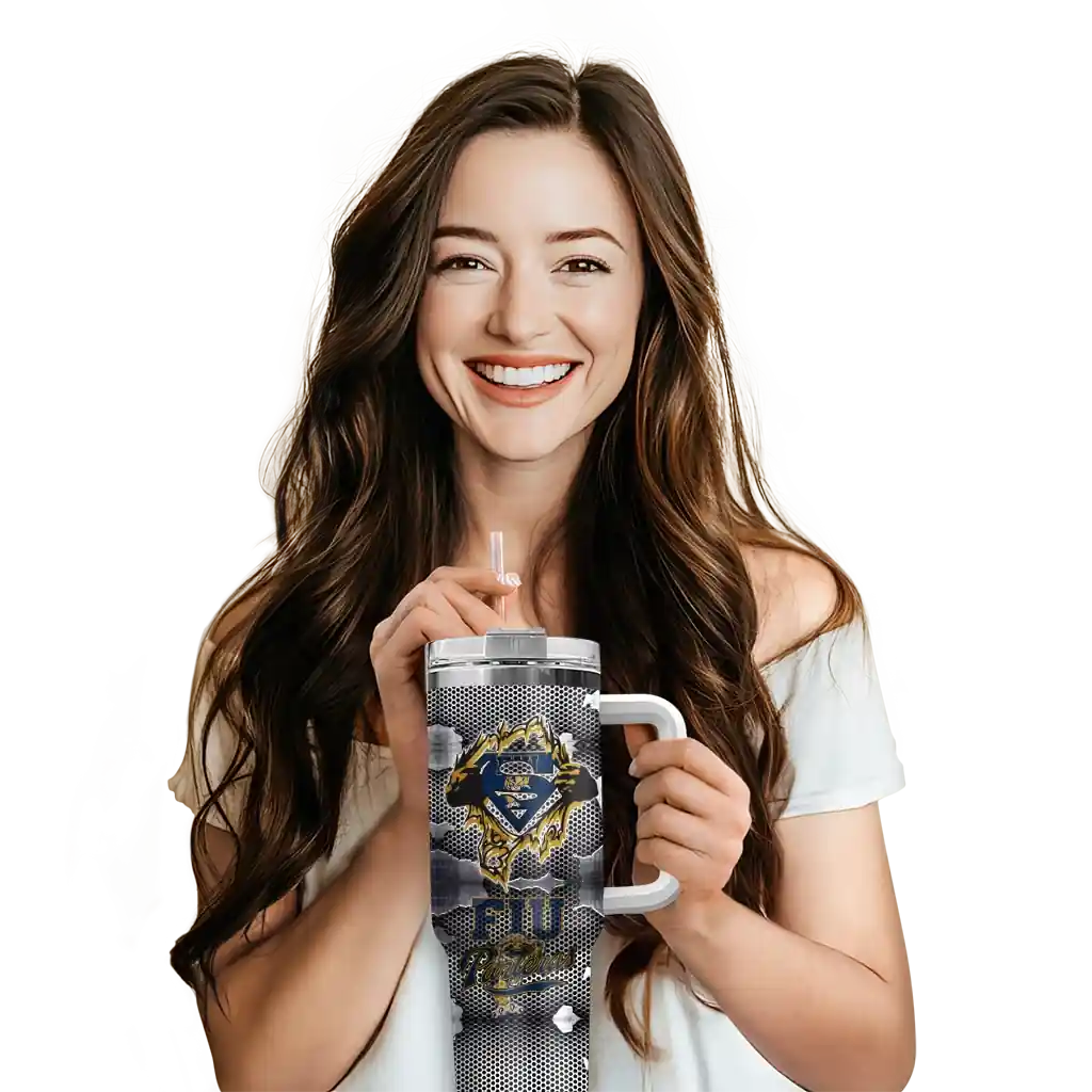 customized fiu panthers superman shield blue gray curved tumbler premium grade.webp customized fiu panthers superman shield blue gray curved tumbler premium grade.webp