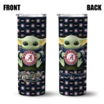 customized fiu panthers yoda cozy blue black skinny tumbler best selling.webp