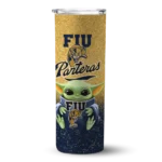 fiu panthers yoda smile blue skinny tumbler best selling.webp