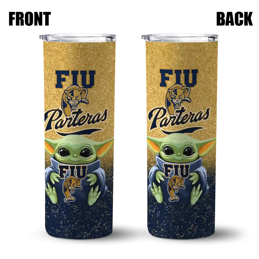 fiu panthers yoda smile blue skinny tumbler fashion forward.webp fiu panthers yoda smile blue skinny tumbler fashion forward.webp