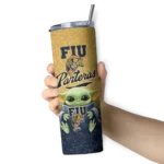 fiu panthers yoda smile blue skinny tumbler best selling.webp
