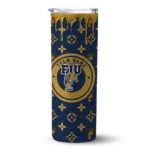 personalized fiu panthers camo streak blue skinny tumbler best selling.webp
