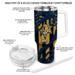 personalized fiu panthers claw cut blue black curved tumbler best selling.webp