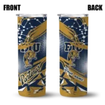 personalized fiu panthers helmet clash blue skinny tumbler best selling.webp