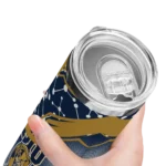 personalized fiu panthers helmet clash blue skinny tumbler best selling.webp
