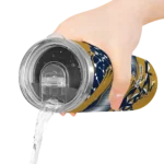 personalized fiu panthers helmet clash blue skinny tumbler best selling.webp