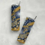 personalized fiu panthers helmet clash blue skinny tumbler best selling.webp