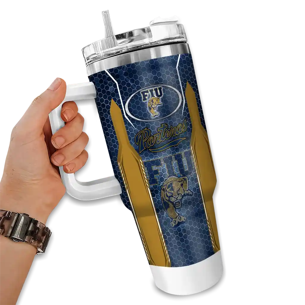 personalized fiu panthers hexagon armor blue curved tumbler fashion forward.webp personalized fiu panthers hexagon armor blue curved tumbler fashion forward.webp