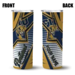 personalized fiu panthers web stripes blue white skinny tumbler best selling.webp
