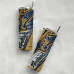 personalized fiu panthers web stripes blue white skinny tumbler best selling.webp
