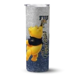personalized fiu panthers winnie the pooh blue gray skinny tumbler best selling.webp