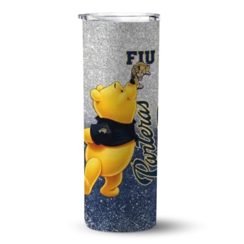personalized fiu panthers winnie the pooh blue gray skinny tumbler best selling.webp