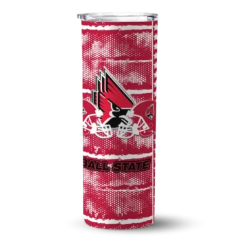 custom ball state cardinals chevron patch red skinny tumbler best selling.webp