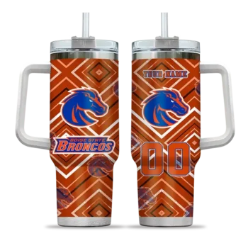 custom boise state broncos bold diamonds orange curved tumbler best selling.webp