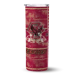 custom boston college eagles chevron patch maroon skinny tumbler best selling.webp