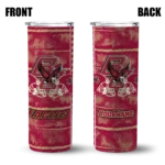 custom boston college eagles chevron patch maroon skinny tumbler best selling.webp