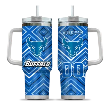 custom buffalo bulls bold diamonds royal blue curved tumbler best selling.webp