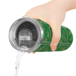 custom charlotte 49ers chevron patch green skinny tumbler best selling 1.webp