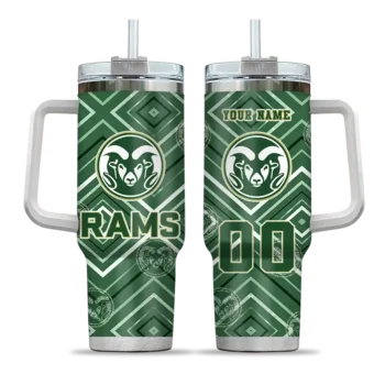 custom colorado state rams bold diamonds green curved tumbler best selling.webp