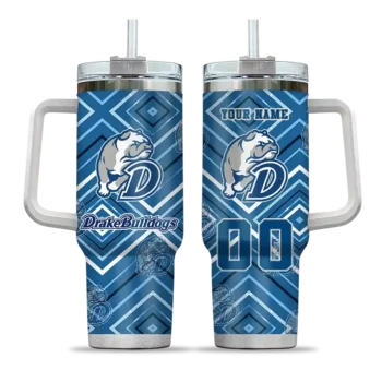 custom drake bulldogs bold diamonds blue curved tumbler best selling.webp